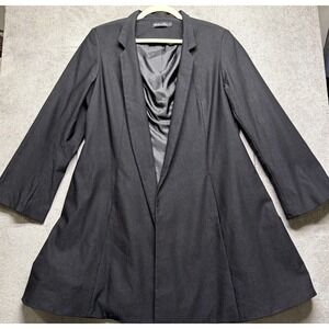 Estelle & Finn Women's Black Open Front Jacket Career Office Evening Blazer‎ 14